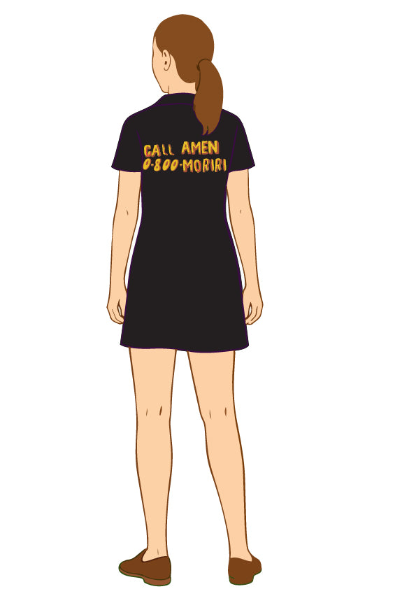 Black ‘Afro’ Golf Dress