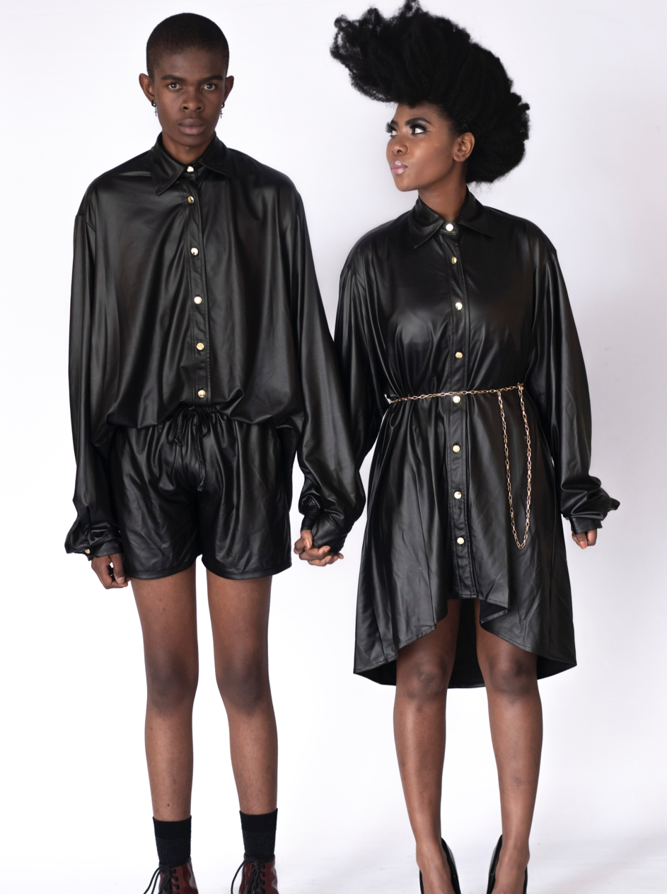Leather Shirt - MIdnight Collection