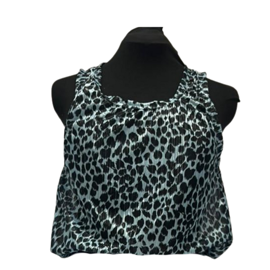 Blue Leopard Vest
