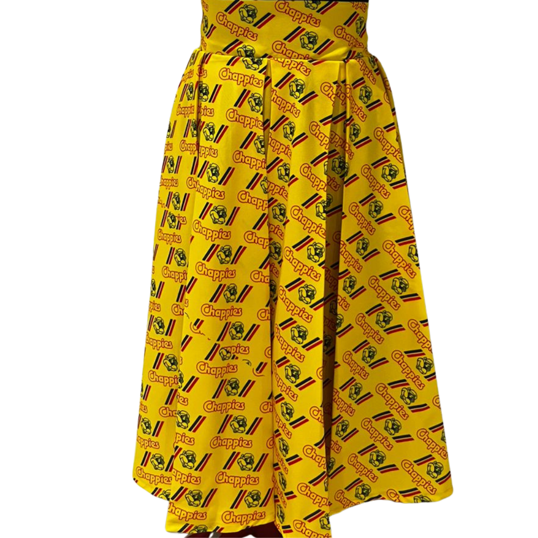 Chappies Print Midi Skirt