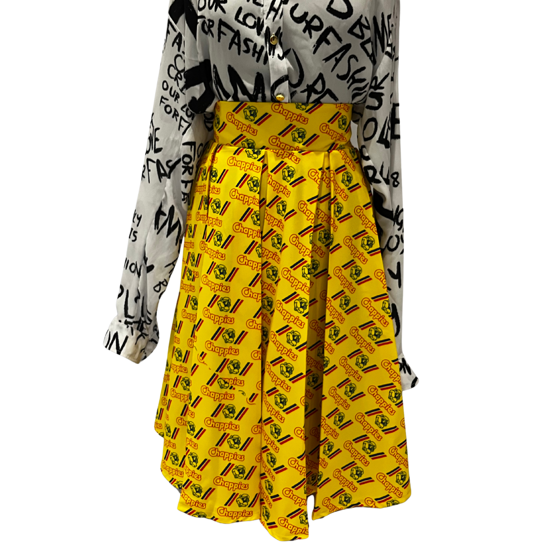 Chappies Print Midi Skirt