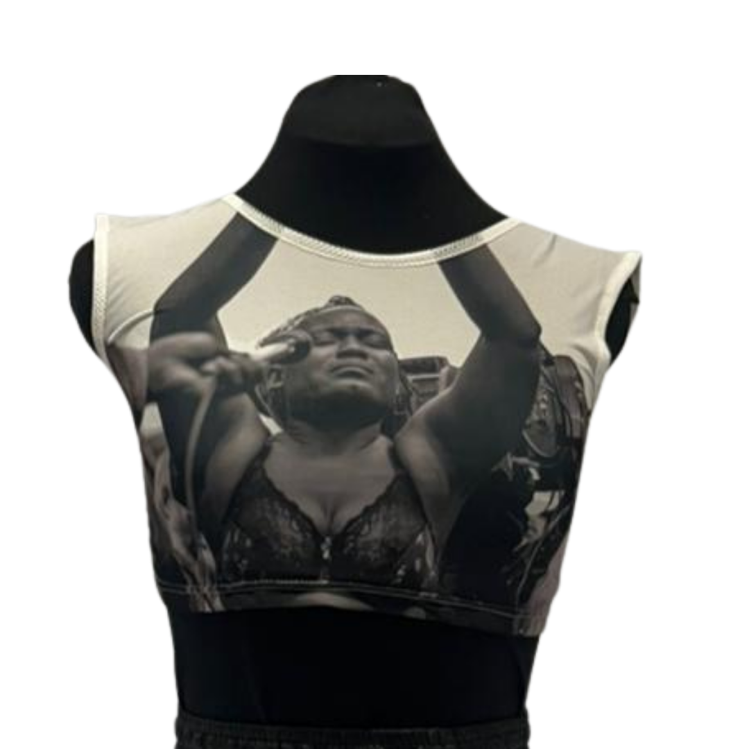 Graphic Performance Crop Top