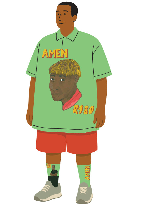 Green ‘Amen’ Golf Shirt