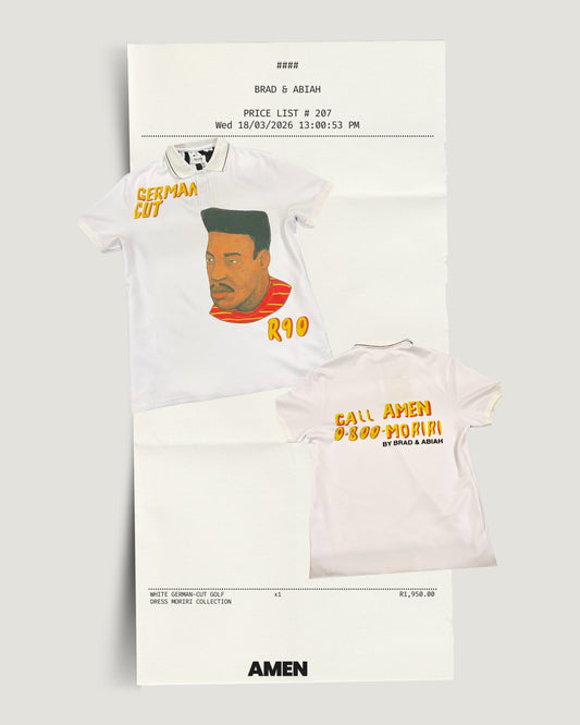 White ‘German Cut’ Golf Dress