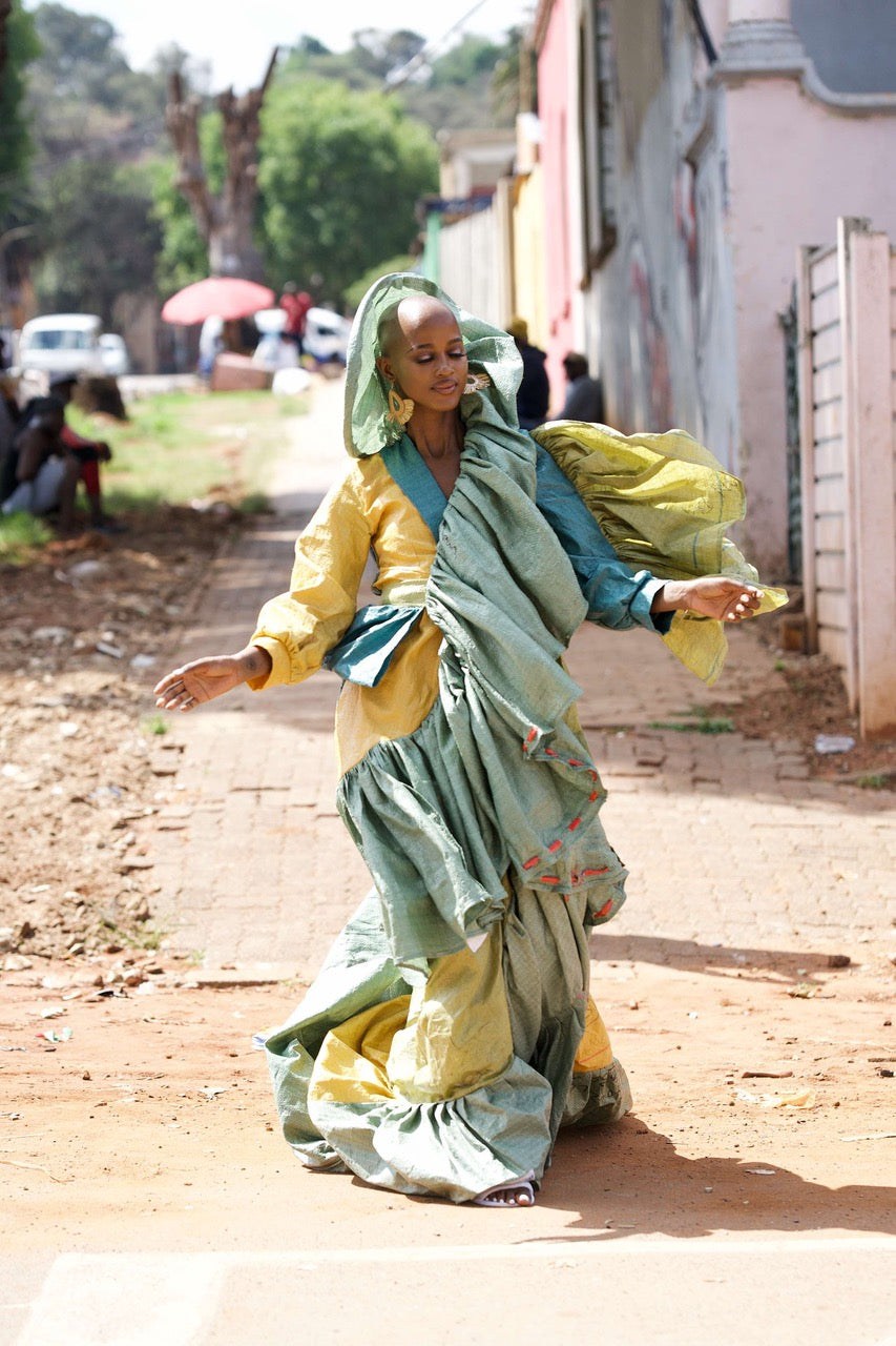 ‘Wrapped in a Whirlwind’ Gown
