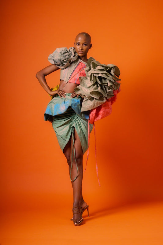 Asymmetrical ‘Lesaka’ Crop Top