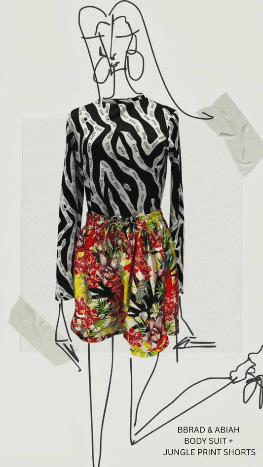 AMEN BY BRAD &ABIAH  jUNGLE SHORTS